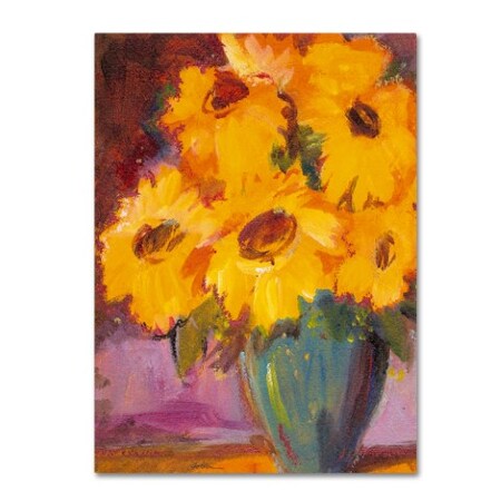Trademark Fine Art Sheila Golden 'Sunflower No 5' Canvas Art, 26x32 SG5658-C2632GG